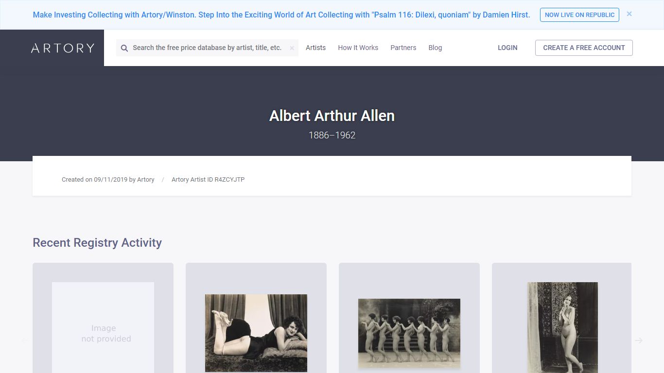 Albert Arthur Allen — 65 Artworks in the Artory Registry.